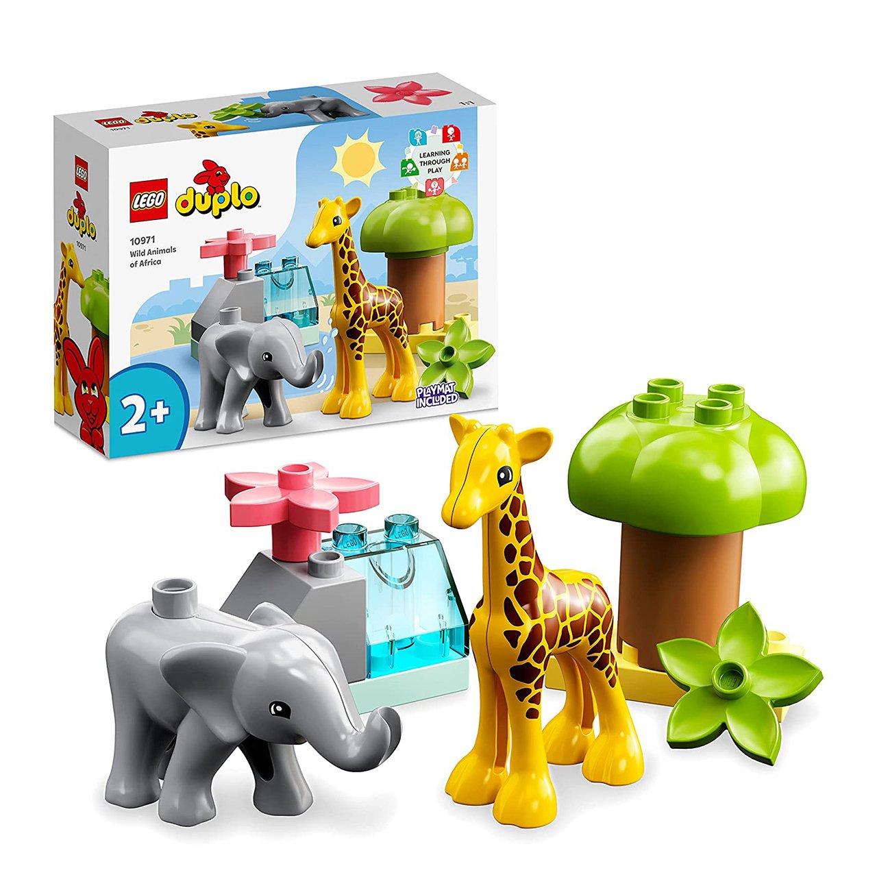 LEGO Duplo Vahşi Afrika Hayvanları 10 Parça (10971) - 2 Yaş ve Üzeri Oyuncak Yapım Seti