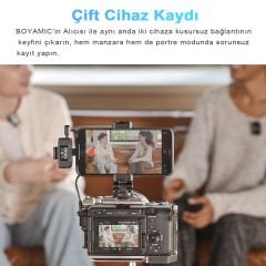 Boya Boyamic All-in-one Kablosuz İkili Yaka Mikrofonu