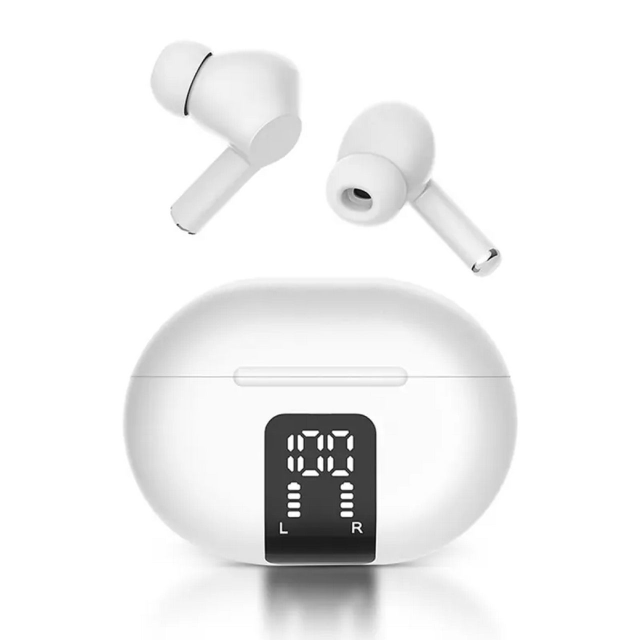 Woyax Pro Kablosuz Bluetooth Kulak İçi Kulaklık (ENC, LCD) - Beyaz