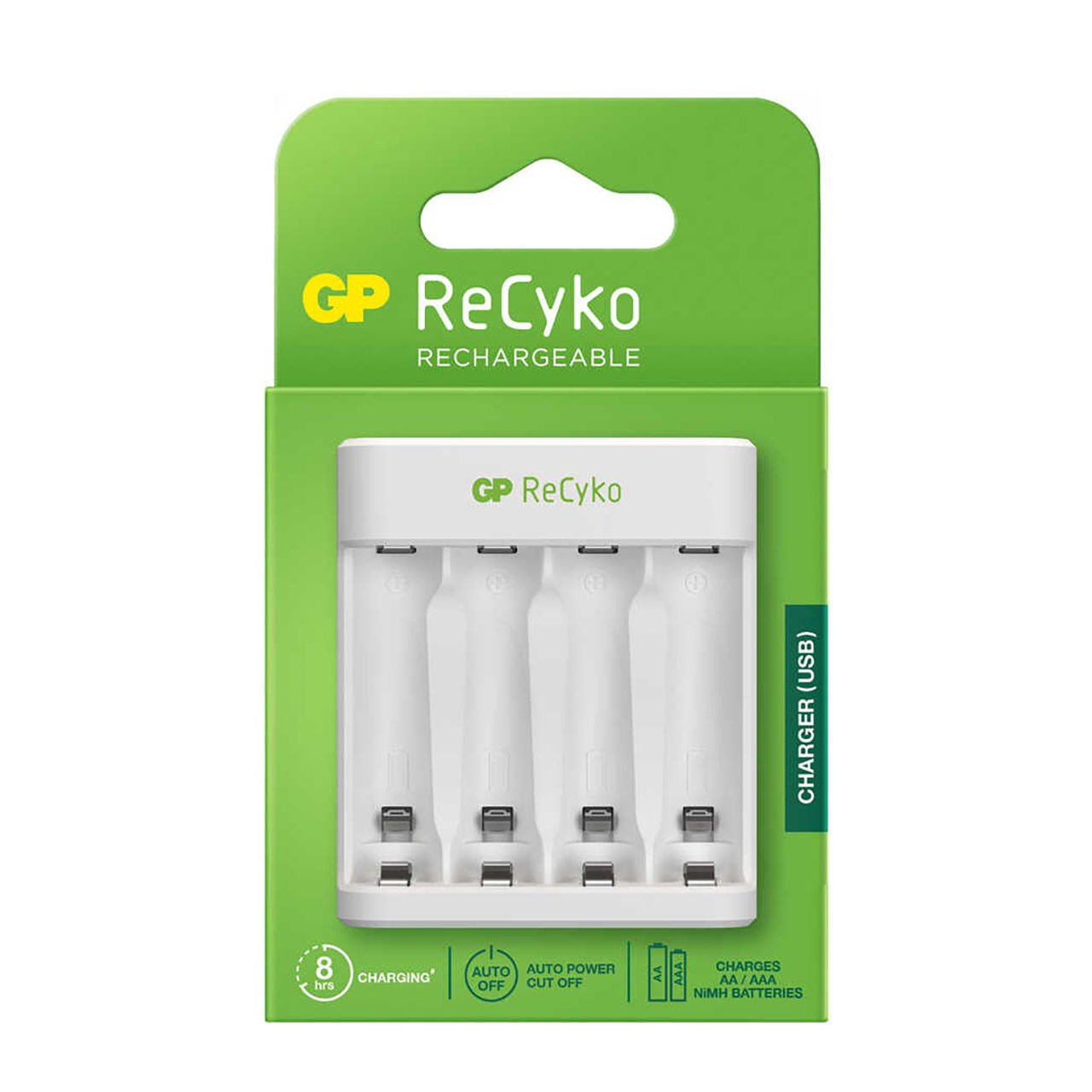 Gp Recyko E411 4'lü Kalem Pil USB Şarj Cihazı