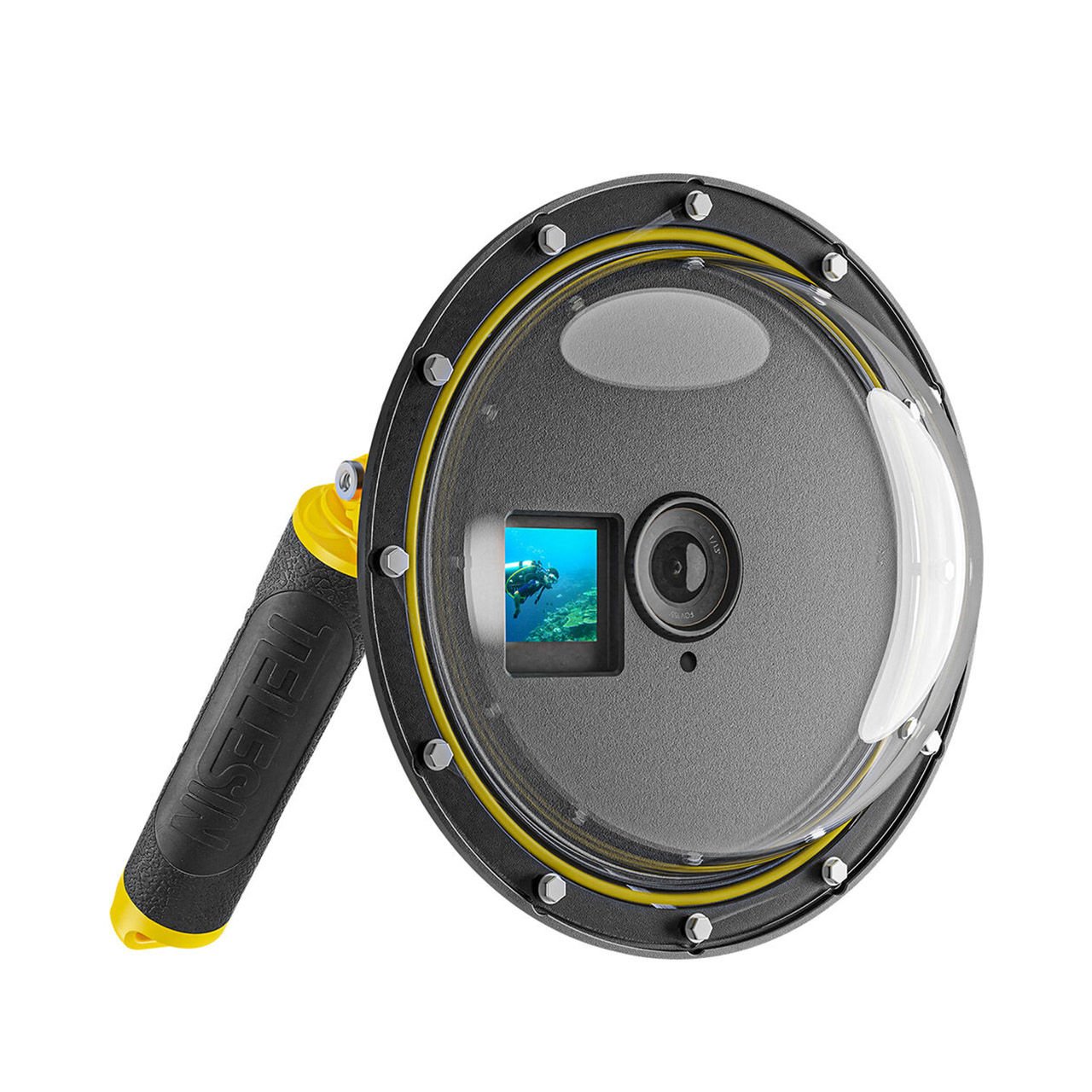 Telesin OA-DMP-001 DJI Osmo Action 3 ve 4 Su Altı Dome Port