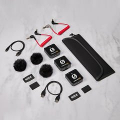 Rode Wireless ME Dual Kompakt Kablosuz İkili Yaka Mikrofonu (Siyah) - Distribütör Garantili