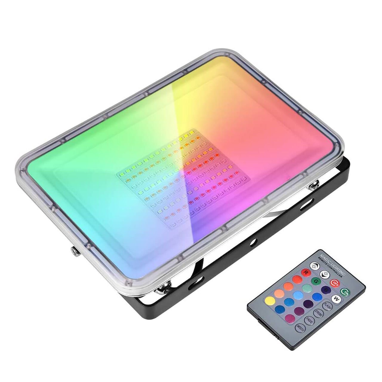 Markofist MF-LPI10 RGB LED Projektör Işığı IP67 Dış Mekan Suya Dayanıklı Kumandalı