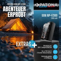 Patona NP-FZ100 USB Sony Fotoğraf Makinesi Batarya (Type-c Girişli)