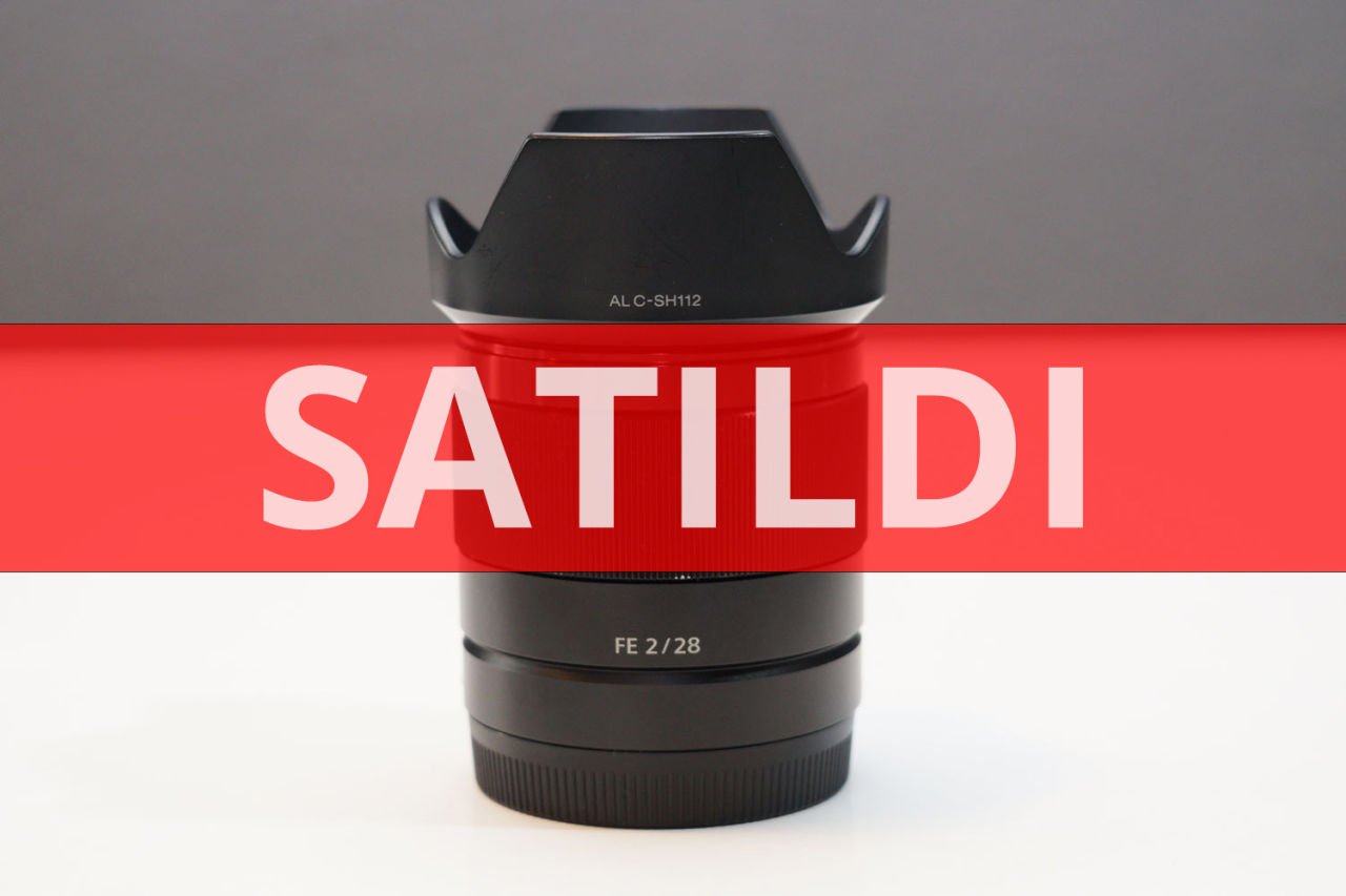  Sony FE 28mm f2 Lens SEL28F20 (2.el) / FİYAT: 3000 TL