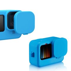 Sanger GO212A Gopro Hero 9 10 11 12 Silikon Kılıf Mavi