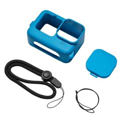 Sanger GO212A Gopro Hero 9 10 11 12 Silikon Kılıf Mavi