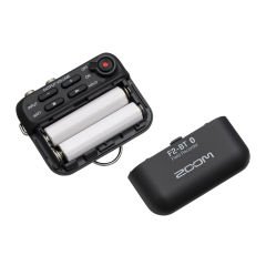 Zoom F2-BT Bluetooth Yaka Mikrofonu ve Ses Kayıt Cihazı (Siyah)