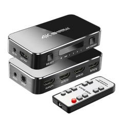Techstorm TS4K0401A 4 Port Ses Çıkışlı Hdmi Switch