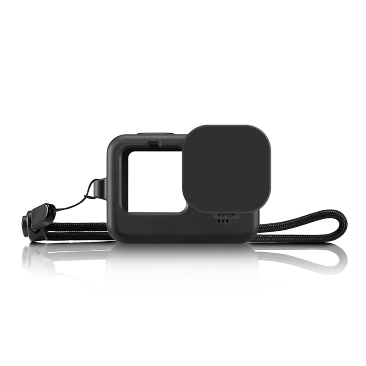 Sanger GO212 Gopro Hero 9 10 11 12 Uyumlu Silikon Kılıf Siyah