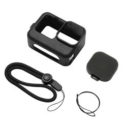 Sanger GO212 Gopro Hero 9 10 11 12 Uyumlu Silikon Kılıf Siyah