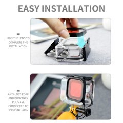 Sanger GO179 Gopro Hero 8 Black İçin Kırmızı Filtre