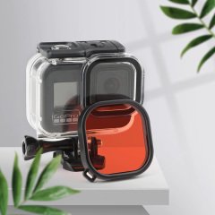 Sanger GO181 Gopro Hero 9 10 11 12 Black Kırmızı Filtre