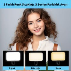 Markofist MF-LI01 Mini Led Video Işık, Youtuber Vlogger Cep Çanta Boy Işık
