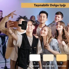 Markofist MF-LI01 Mini Led Video Işık, Youtuber Vlogger Cep Çanta Boy Işık