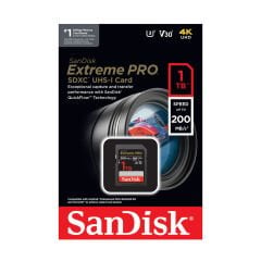 Sandisk Extreme Pro 1TB 200mb/s SDXC Hafıza Kartı