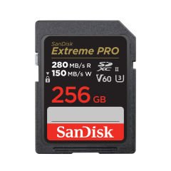 Sandisk Extreme Pro 256GB 280mb/s V60 UHS-II SDXC Hafıza Kartı