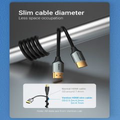 Vention Hdmi to Hdmi Kablo 1m, Ultra İnce, HDMI 2.0, 4K 60Hz (ALEHF)