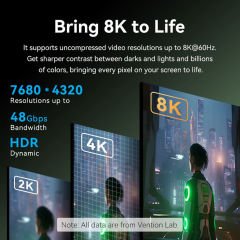 Vention Hdmi to Hdmi Kablo 1m, HDMI 2.1, 8K 60Hz (ALOGF)