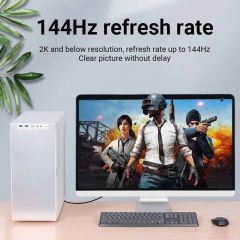 Vention Mini DisplayPort to DisplayPort Kablo 1.5m, 4K 60Hz, DisplayPort 1.2 (HAABG)