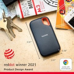 SanDisk Extreme 2 TB 1050 mb/s Taşınabilir SSD, USB 3.2 Gen 2 (Siyah)