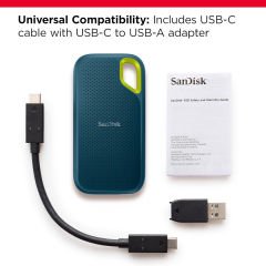 SanDisk Extreme 1 TB 1050mb/s Taşınabilir SSD, USB 3.2 Gen 2 (Monterey)