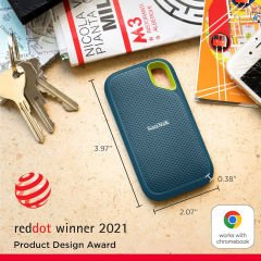 SanDisk Extreme 1 TB 1050mb/s Taşınabilir SSD, USB 3.2 Gen 2 (Monterey)