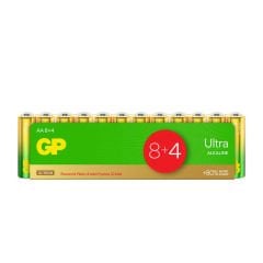 GP G-TECH Ultra Alkalin 12'li AA Kalem Pil
