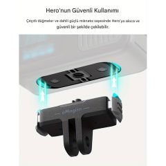aMagisn AP15 Gopro Hero 13 Black Manyetik Hızlı Bağlantı Aparatı