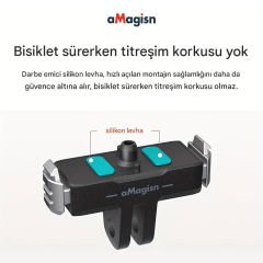 aMagisn AP15 Gopro Hero 13 Black Manyetik Hızlı Bağlantı Aparatı