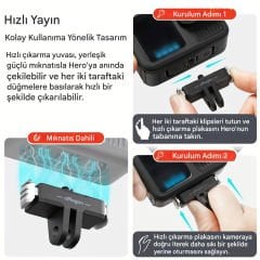 aMagisn AP15 Gopro Hero 13 Black Manyetik Hızlı Bağlantı Aparatı