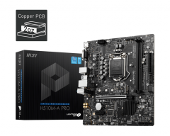 MSI H510M-A PRO Intel H510 Soket 1200 DDR4 3200MHz (OC) M.2 Anakart