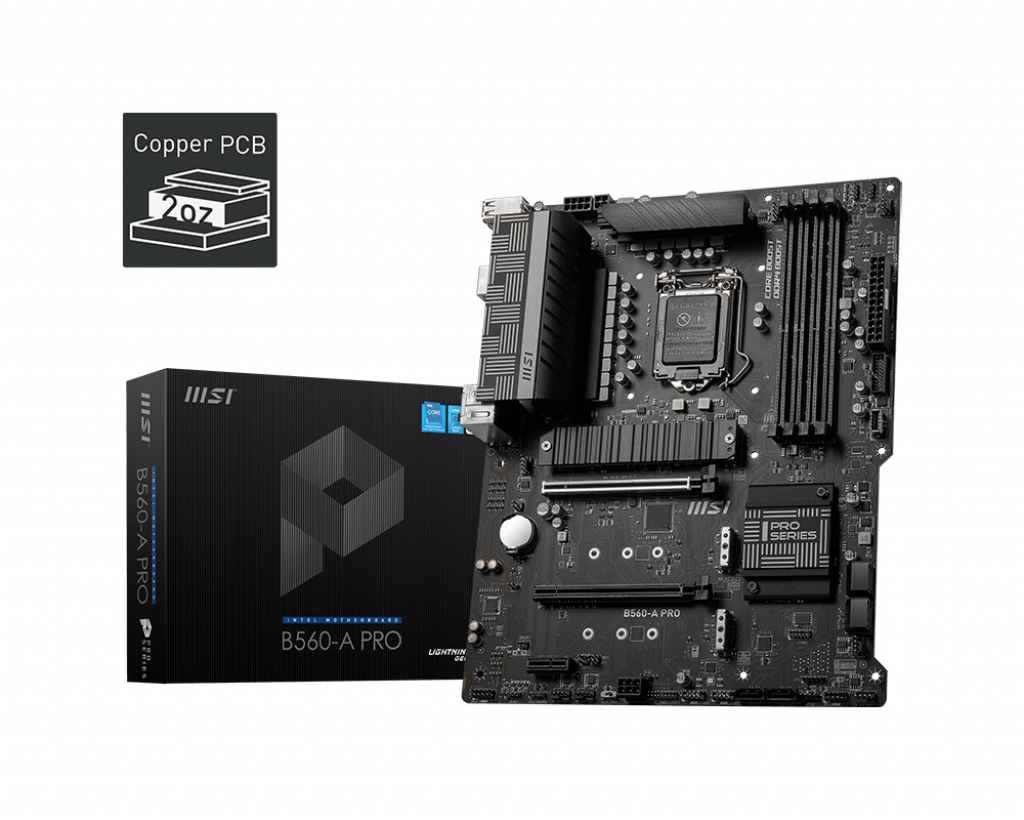 MSI B560-A PRO Intel B560 Soket 1200 DDR4 5066MHz (OC) M.2 Anakart