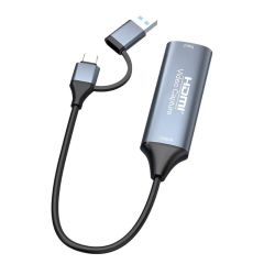 Markofist HDMI Capture Kartı | 1080P 30 FPS OBS, Zoom, Twitch Yayınları İçin Bilgisayar ve Mobil Destekli