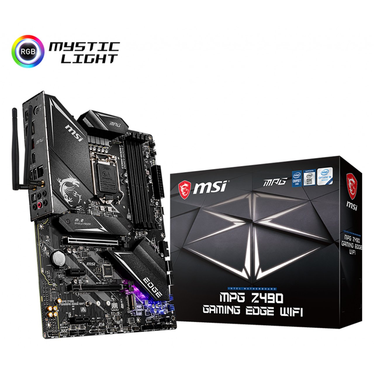 MSI MPG Z490 GAMING EDGE WIFI Intel Z490 Soket 1200 DDR4 4800(OC) M.2 Anakart