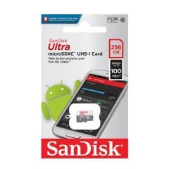 Sandisk Ultra 256GB 100mb/s MicroSDXC Hafıza Kartı