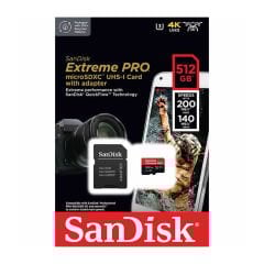 Sandisk Extreme Pro 512GB 200mb/s MicroSDXC Hafıza Kartı