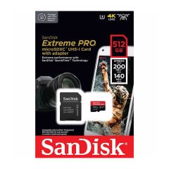 Sandisk Extreme Pro 512GB 200mb/s MicroSDXC Hafıza Kartı