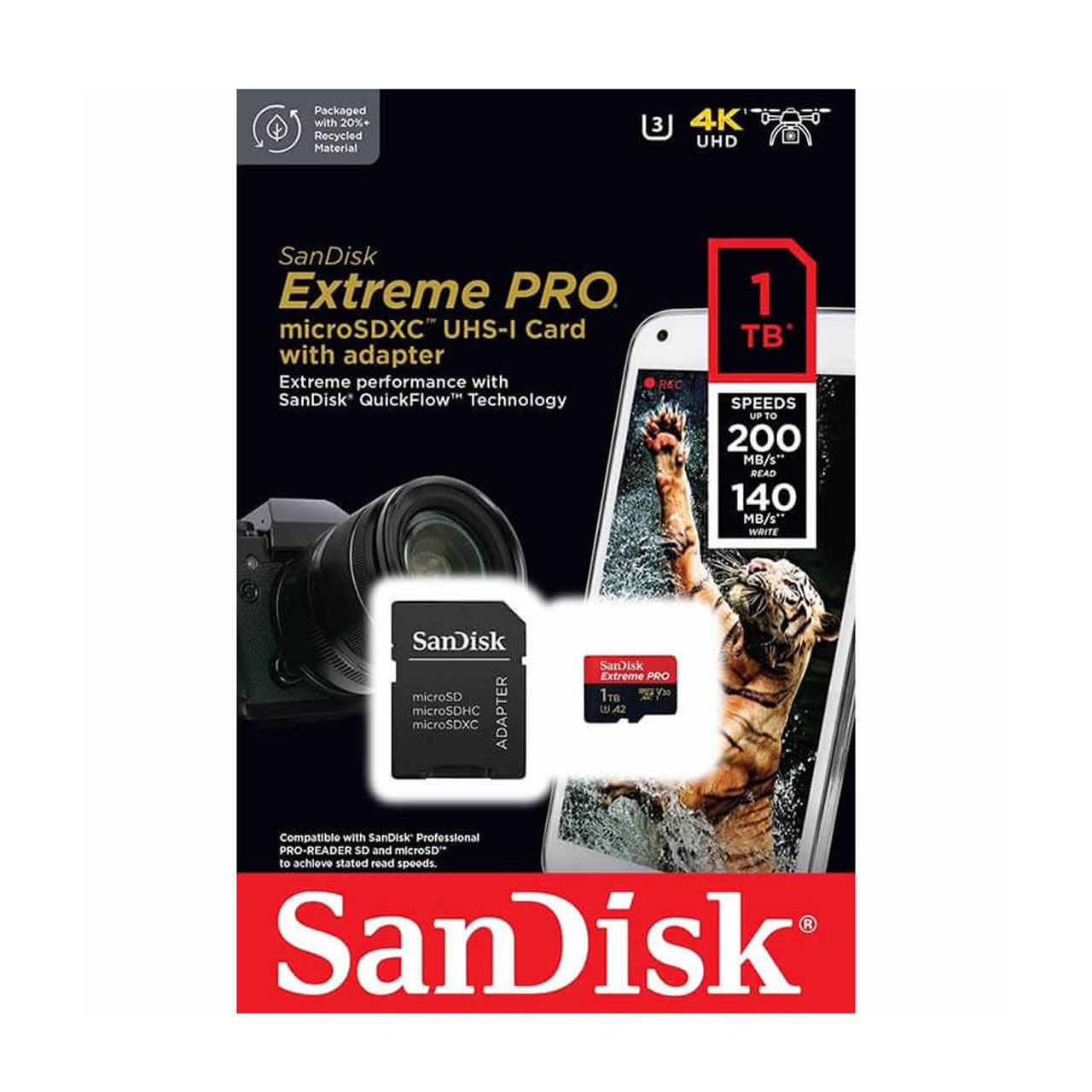 Sandisk Extreme Pro 1TB 200mb/s MicroSDXC Hafıza Kartı