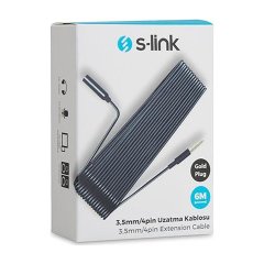 S-Link SL-600 Telefon Mikrofonu Uzatma Kablosu 6m