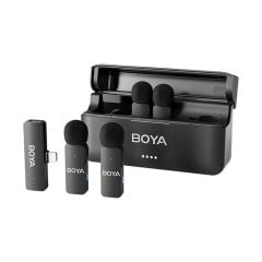 Boya BY-V4D 4 Kişilik Şarj Kutulu Kablosuz Mikrofon Seti - Lightning