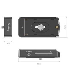 SmallRig 3018 Sony NP-F Serisi Piller için Adaptör Plakası