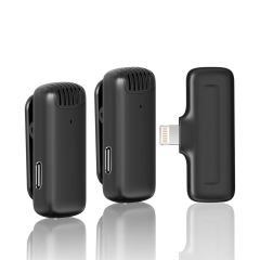 Ulanzi J12 Kablosuz Lightning Iphone İkili Yaka Mikrofonu (2885)