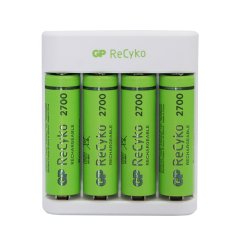 Gp Recyko E411 4'lü AA Kalem Pil ve Şarj Cihazı