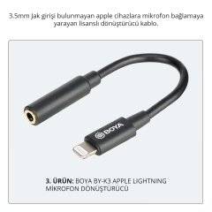 Boya BY-WM4 Pro + Aksesuarlı İkili Kablosuz Yaka Mikrofonu Seti