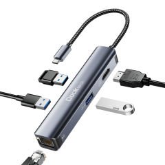 Dockteck DD0002 HDMI Ethernet 3xUSB 3.0 5 in 1 Multiport USB C Hub