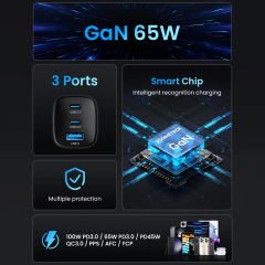 Asometech Gan RCE-6501 65W Hızlı Şarj Adaptörü