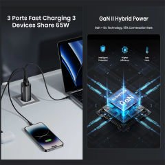 Asometech Gan RCE-6501 65W Hızlı Şarj Adaptörü
