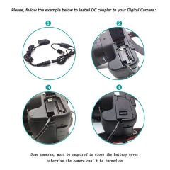 Raeisusp NP-FZ100 Sony Kamera Kesintisiz Güç Kaynağı Dummy (DC Coupler)
