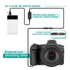 Raeisusp NP-FZ100 Sony Kamera Kesintisiz Güç Kaynağı Dummy (DC Coupler)